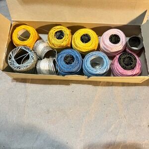 DMC Size 8 Coton Perle Embroidery Thread Multi Colors Vintage Art 116 France